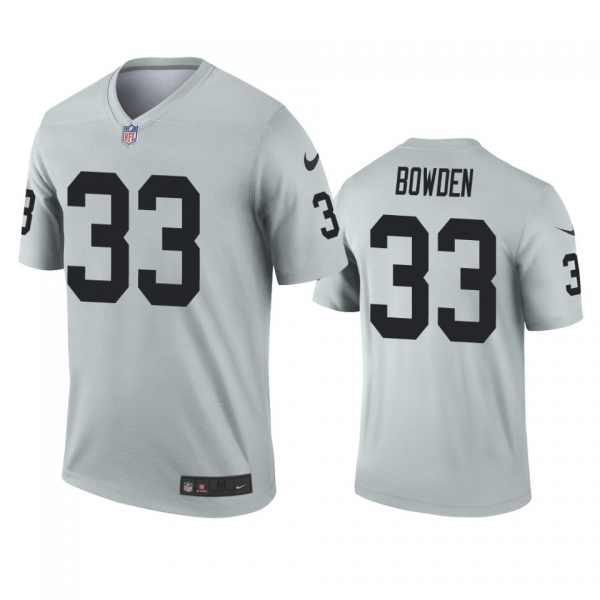 Las Vegas Raiders Lynn Bowden Silver Inverted Legend Jersey