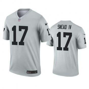 Las Vegas Raiders Willie Snead IV Silver Inverted Legend Jersey