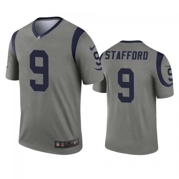 Los Angeles Rams Matthew Stafford Gray Inverted Legend Jersey