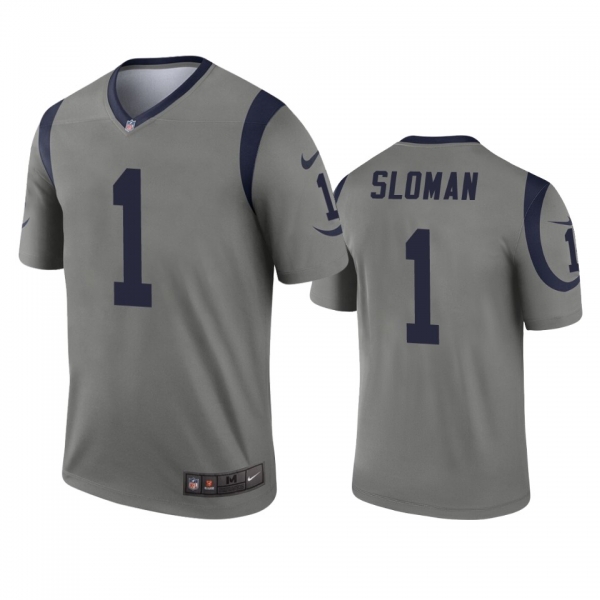 Los Angeles Rams Sam Sloman Gray Inverted Legend Jersey