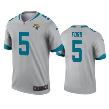 Jacksonville Jaguars Rudy Ford Silver Inverted Legend Jersey