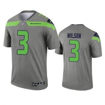 Seattle Seahawks Russell Wilson Steel 2021 Inverted Legend Jersey