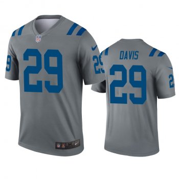 Indianapolis Colts Sean Davis Gray Inverted Legend Jersey