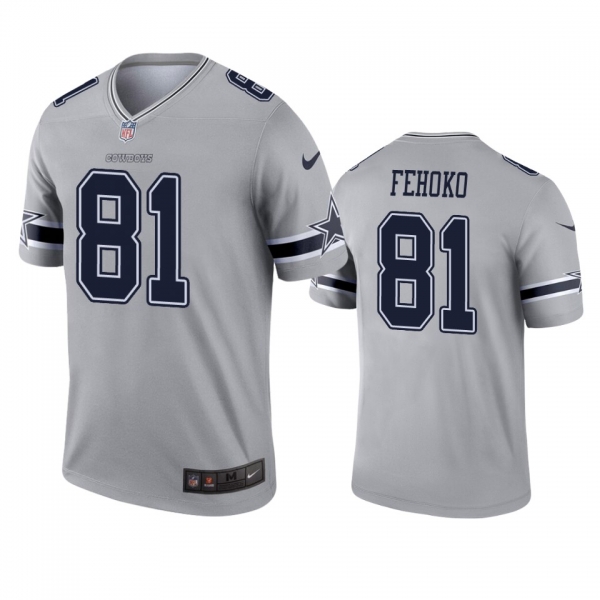 Dallas Cowboys Simi Fehoko Gray Inverted Legend Jersey