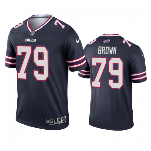 Buffalo Bills Spencer Brown Navy 2021 Inverted Legend Jersey