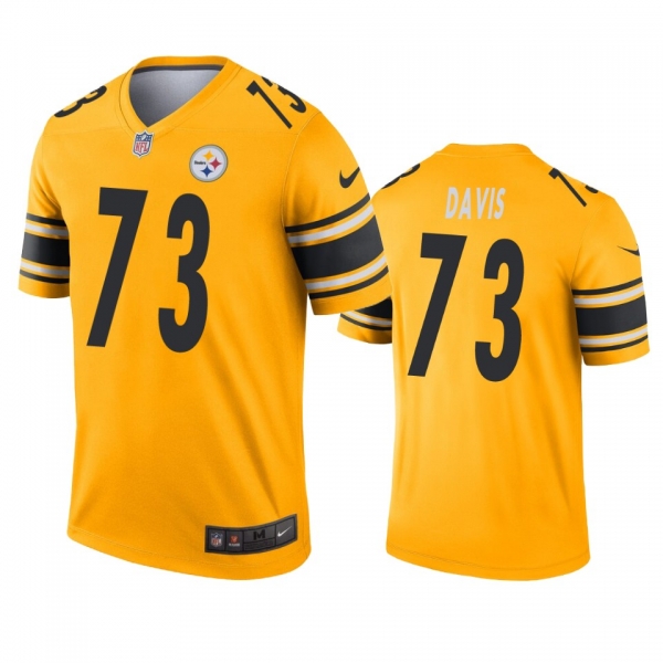 Pittsburgh Steelers Carlos Davis Gold Inverted Legend Jersey