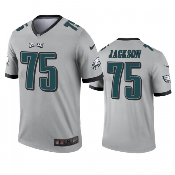 Philadelphia Eagles Tarron Jackson Silver Inverted Legend Jersey