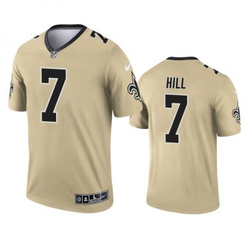 New Orleans Saints Taysom Hill Gold 2021 Inverted Legend Jersey