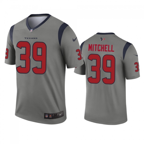 Houston Texans Terrance Mitchell Gray Inverted Legend Jersey