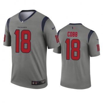 Houston Texans Randall Cobb Gray Inverted Legend Jersey