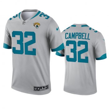 Jacksonville Jaguars Tyson Campbell Silver 2021 Inverted Legend Jersey