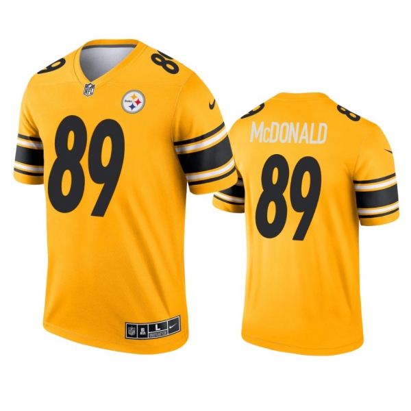 Pittsburgh Steelers Vance McDonald Gold 2021 Inverted Legend Jersey