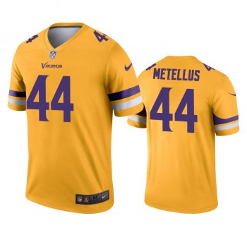 Minnesota Vikings Josh Metellus Gold Inverted Legend Jersey