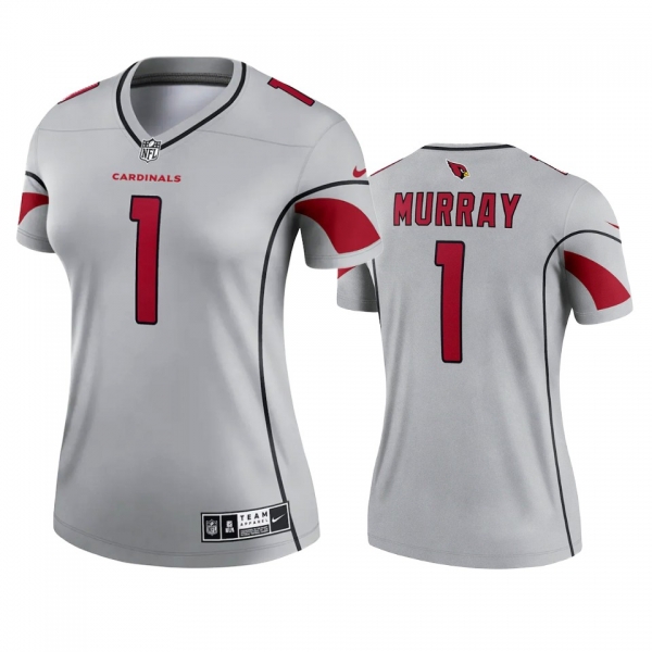 Women's Arizona Cardinals Kyler Murray Gray Inverted Legend Jersey