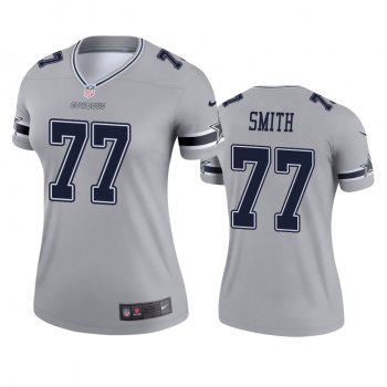 Women's Dallas Cowboys Emmitt Smith Silver Inverted Legend Jersey