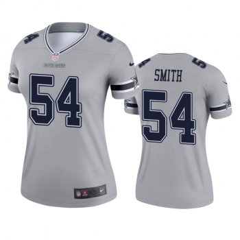 Women's Dallas Cowboys Jaylon Smith Silver Inverted Legend Jersey