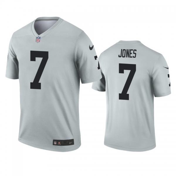 Las Vegas Raiders Zay Jones Silver Inverted Legend Jersey