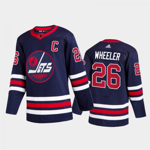 Winnipeg Jets Blake Wheeler #26 Third Blue Authentic Jersey