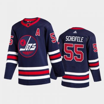 Winnipeg Jets Mark Scheifele #55 Third Blue Authentic Jersey