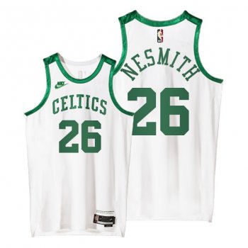 Celtics #26 Aaron Nesmith 2021 Classic Edition White Jersey Origins 75th anniversary