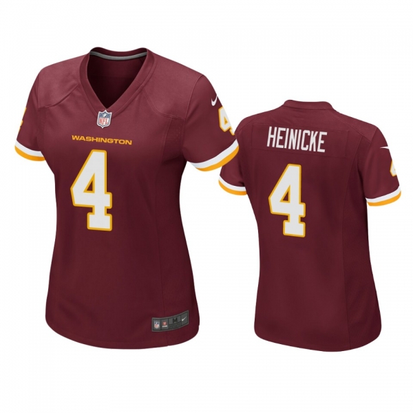 Women's Washington Football Team Taylor Heinicke Burgundy Game Jersey