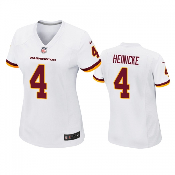 Women's Washington Football Team Taylor Heinicke White Game Jersey