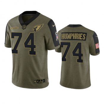 Arizona Cardinals D.J. Humphries Olive 2021 Salute To Service Limited Jersey