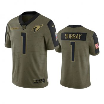 Arizona Cardinals Kyler Murray Olive 2021 Salute To Service Limited Jersey