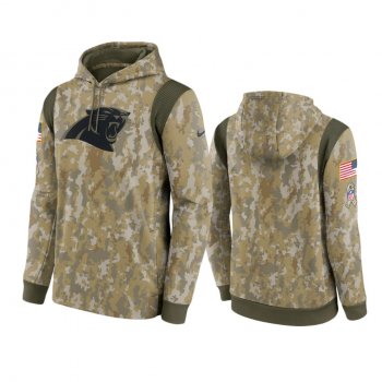 Carolina Panthers Camo 2021 Salute To Service Therma Performance Hoodie