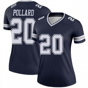 Women's Tony Pollard Dallas Cowboys Legend Navy Jersey