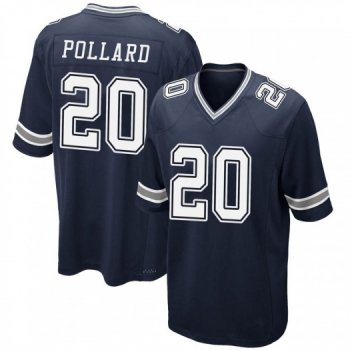 Men's Tony Pollard Dallas Cowboys Game Navy Team Color Jersey