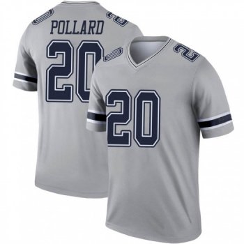 Youth Tony Pollard Dallas Cowboys Legend Gray Inverted Jersey