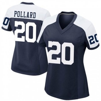 Women's Tony Pollard Dallas Cowboys Game Navy Alternate Jersey