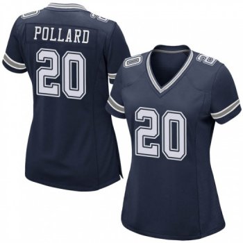 Women's Tony Pollard Dallas Cowboys Game Navy Team Color Jersey