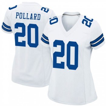 Women's Tony Pollard Dallas Cowboys Game White Jersey