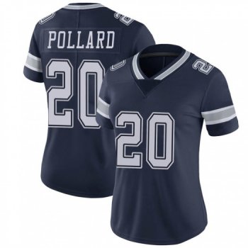 Women's Tony Pollard Dallas Cowboys Limited Navy Team Color Vapor Untouchable Jersey