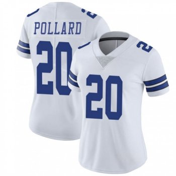 Women's Tony Pollard Dallas Cowboys Limited White Vapor Untouchable Jersey