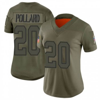 Women's Tony Pollard Dallas Cowboys Limited Camo 2019 Salute to Service Jersey