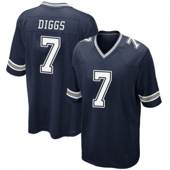 Men's Trevon Diggs Dallas Cowboys Game Navy Team Color Jersey