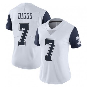 Women's Trevon Diggs Dallas Cowboys Limited White Color Rush Vapor Untouchable Jersey