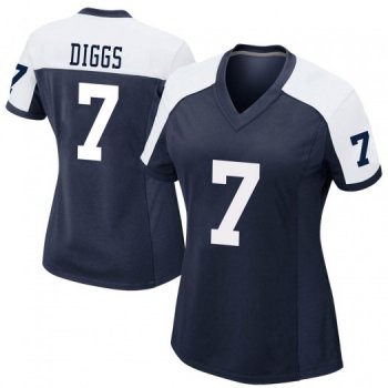 Women's Trevon Diggs Dallas Cowboys Game Navy Alternate Jersey