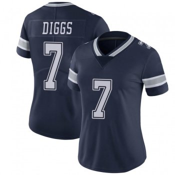 Women's Trevon Diggs Dallas Cowboys Limited Navy Team Color Vapor Untouchable Jersey