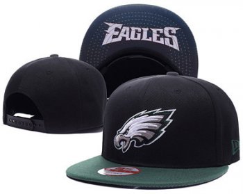 NFL Philadelphia Eagles Fresh Logo Black Adjustable Hat