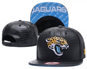 NFL Jacksonville Jaguars Team Logo Black Snapback Adjustable Hat G98