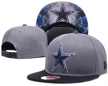 NFL Dallas Cowboys Team Logo Gray Snapback Adjustable Hat