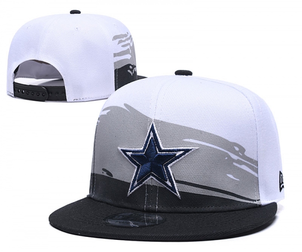 Cowboys Team Logo White Blue Adjustable Hat