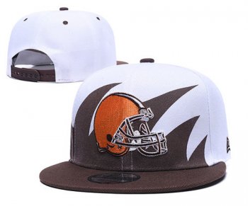 Browns Team Logo brown White Adjustable Hat