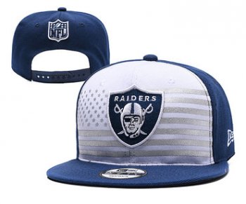 Raiders Team Logo Navy White 2019 Draft Adjustable Hat YD