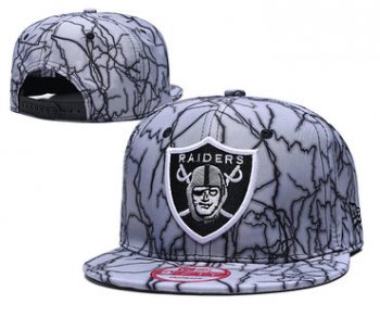 Raiders Team Logo Gray Adjustable Hat TX