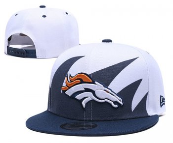 Broncos Team Logo Navy White Adjustable Hat